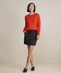 OUTLET Women's Corduroy Button-Front Skirt