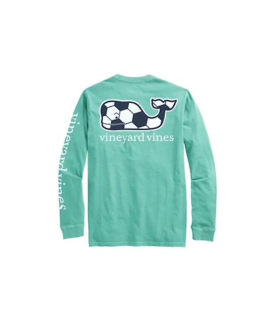 OUTLET Soccer Whale Long-Sleeve Pocket Tee