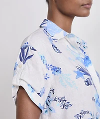 Linen Short-Sleeve Button-Down