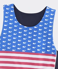 Boys' Reversible USA Whale Mesh Pinnie