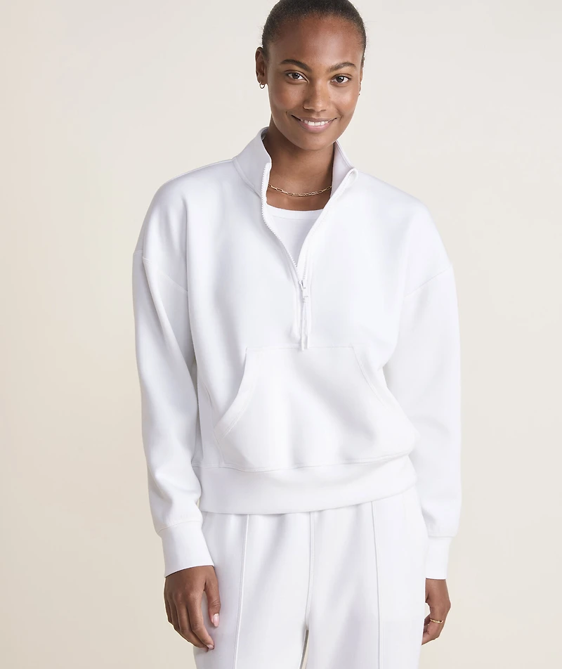 Silky Scuba Oversized Quarter Zip