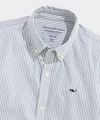 Boys' Admiral Stripe Performance Cotton Shirt