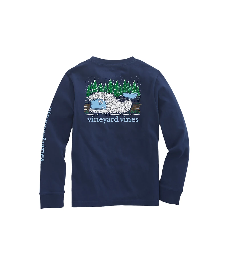 OUTLET Kids' Yeti Whale Long-Sleeve Pocket Tee