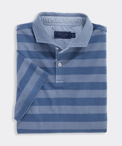 Lived-In Stripe Pique Polo