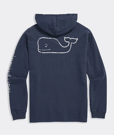 Vintage Whale Long-Sleeve Hoodie Tee
