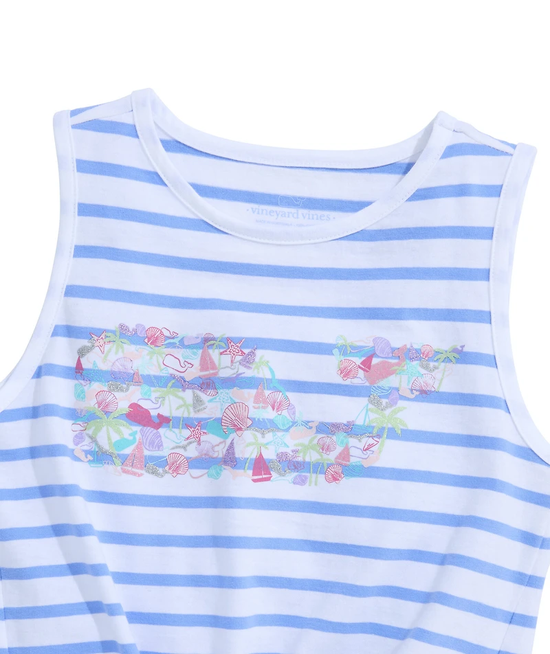 OUTLET Girls' Whale Tie Tank Top