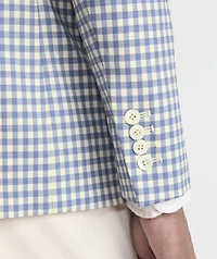 White Bay Gingham Wool Blazer