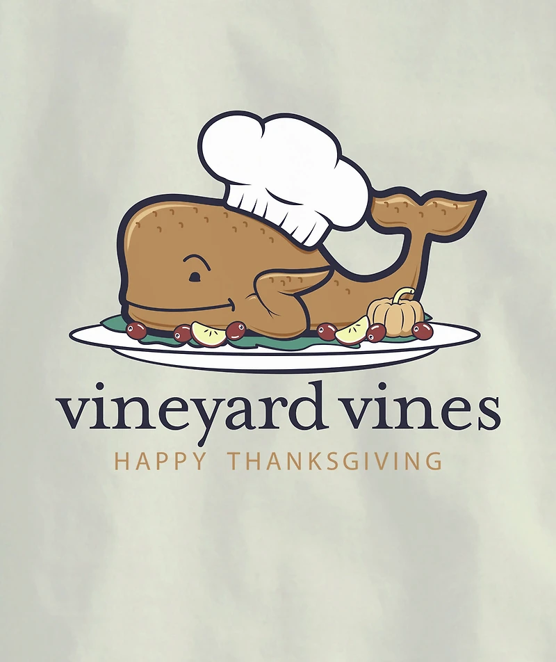 OUTLET Thanksgiving Turkey Whale Long-Sleeve Pocket Tee