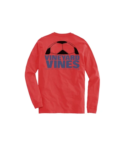OUTLET Soccer Ball Long-Sleeve Pocket Tee