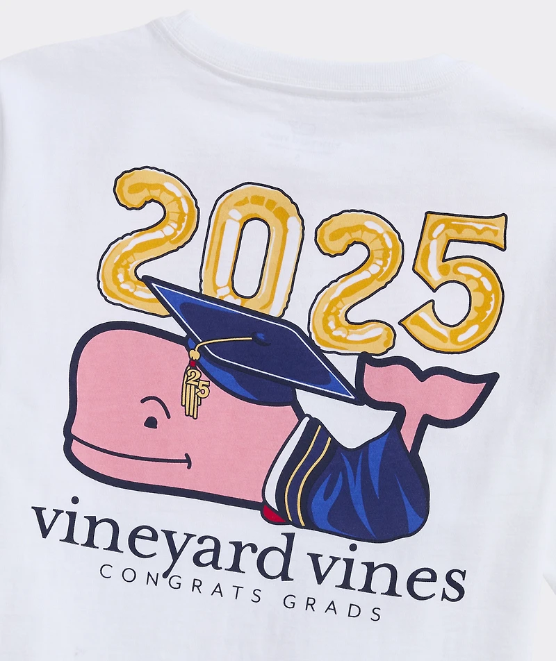 Kids' 2025 Graduation Whale Short-Sleeve Pocket Tee