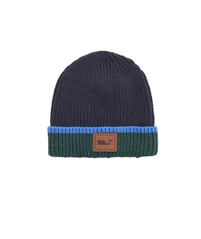 OUTLET Boys' Colorblock Rib Knit Cuff Beanie