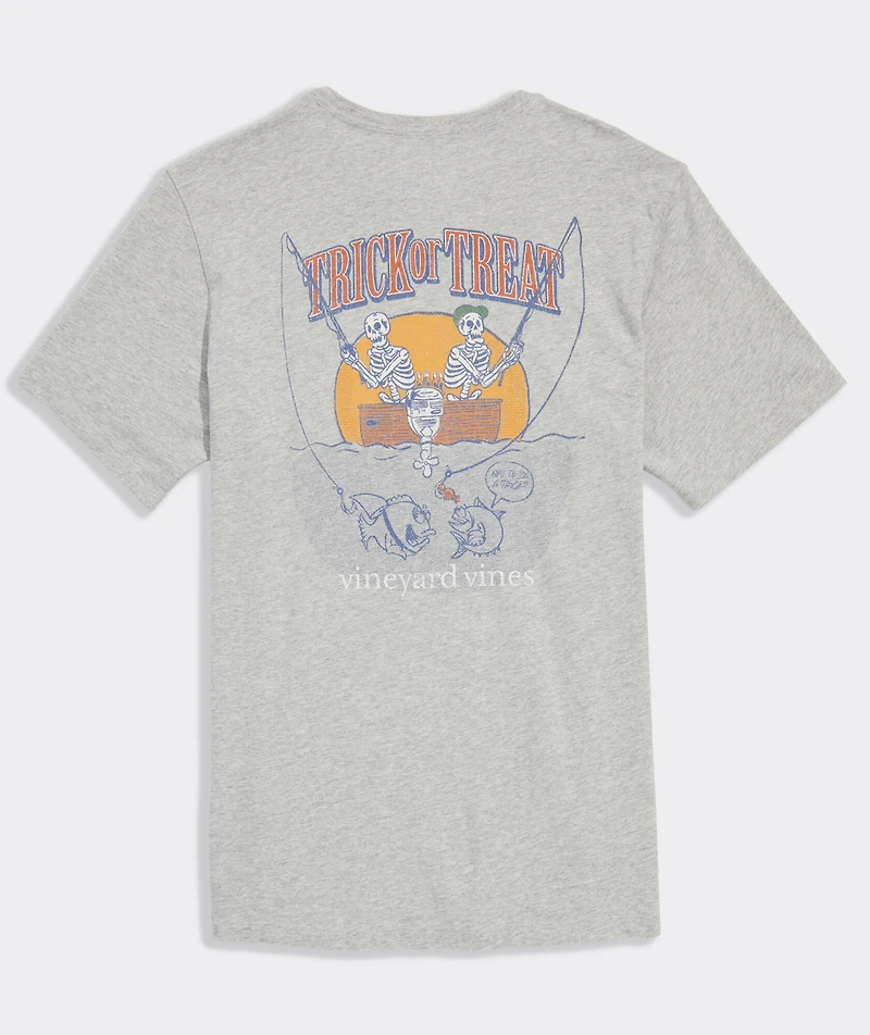 Fishing Skeletons Short-Sleeve Pocket Tee