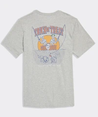 Fishing Skeletons Short-Sleeve Pocket Tee
