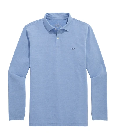 OUTLET Long Sleeve Destin Stripe Performance Polo