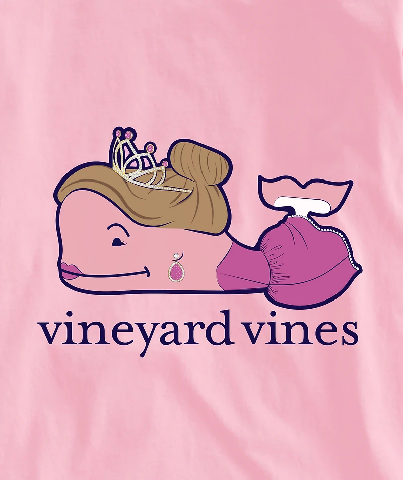 OUTLET Kids' Princess Whale Long-Sleeve Pocket Tee