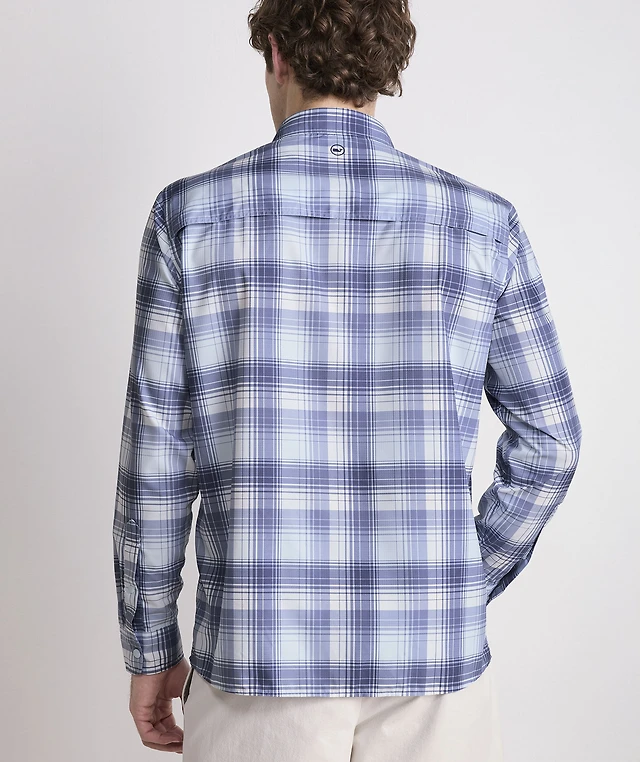 Chemise Vineyard Vins Homme 2XL – À Carreaux Bleus – Coupe Classique – Manches Longues