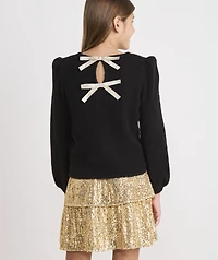 Girls' Bow-Back Sweater