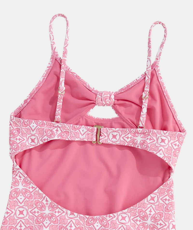 Girls' Tie Front One-Piece