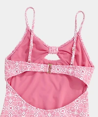 Girls' Tie Front One-Piece