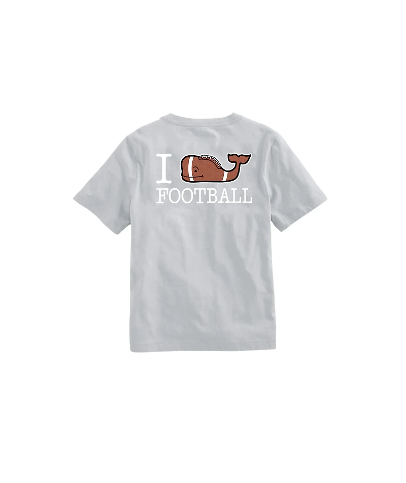 OUTLET Boys' I Whale Football Short-Sleeve Pocket Tee