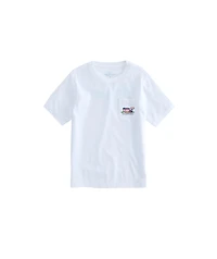 OUTLET Boys' Flag Football Whale Short-Sleeve Pocket Tee