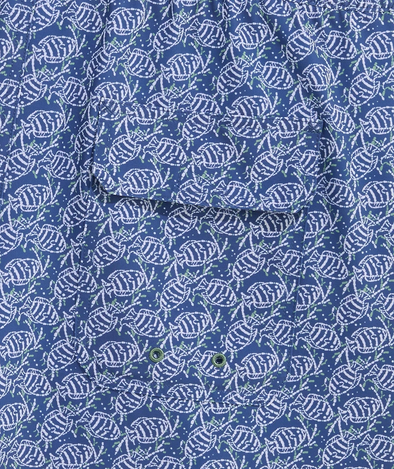 OUTLET 7 Inch Batik Fish Chappy Swim Trunks