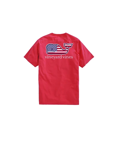 OUTLET Kids' Flag Whale Short-Sleeve Pocket Tee