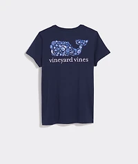 Camila Print Whale Fill Short-Sleeve Pocket Tee