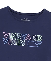 OUTLET Girls' Embroidered Boatneck Long-Sleeve Tee