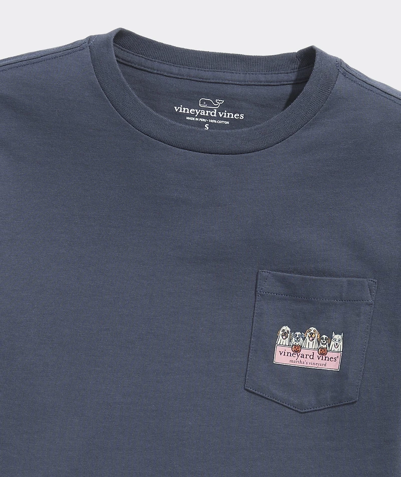 Boys' Ghost Pups Logo Box Long-Sleeve Pocket Tee