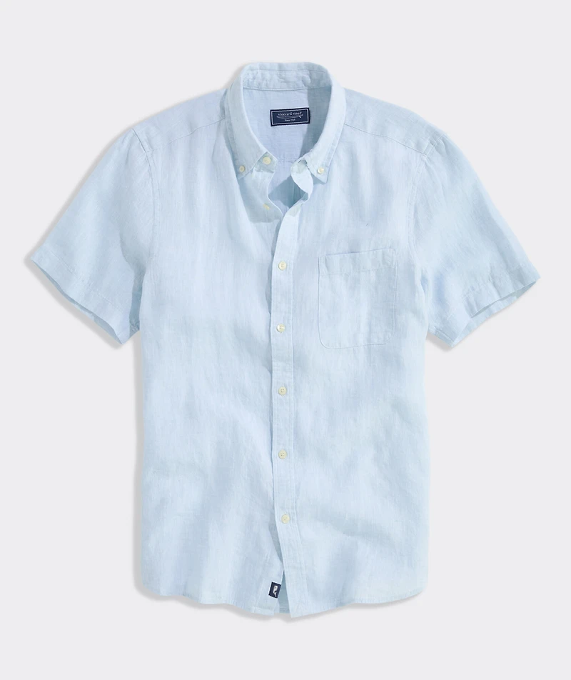 Surfside Solid Linen Short-Sleeve Shirt