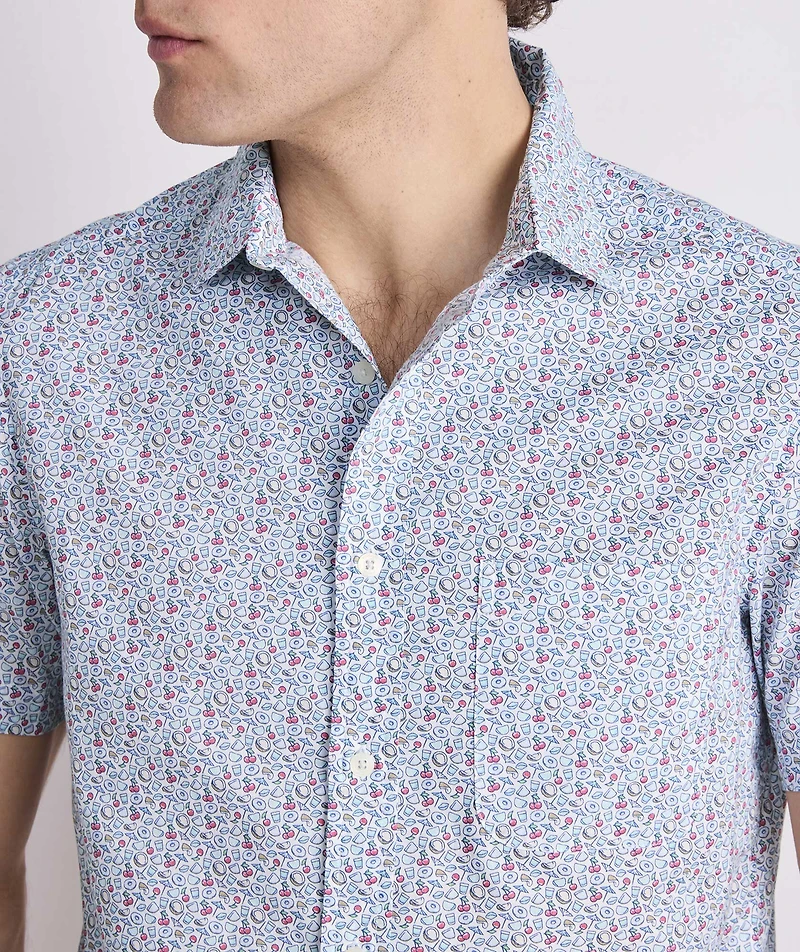 Painkiller Cotton Madras Short-Sleeve Shirt