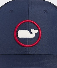 Boys' Whale Dot Performance Trucker Hat