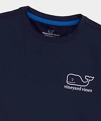 Boys' Whale Outline Short-Sleeve Harbor Sun Performance Tee