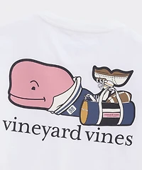 Boys' Football Back To School Whale Short-Sleeve Pocket Tee