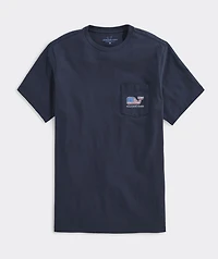 OUTLET Kids' Flag Whale Short-Sleeve Pocket Tee