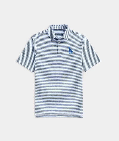 Los Angeles Dodgers Winstead Stripe Sankaty Polo