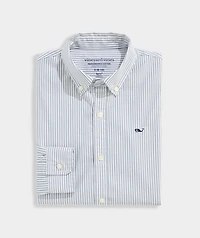 Boys' Admiral Stripe Performance Cotton Shirt