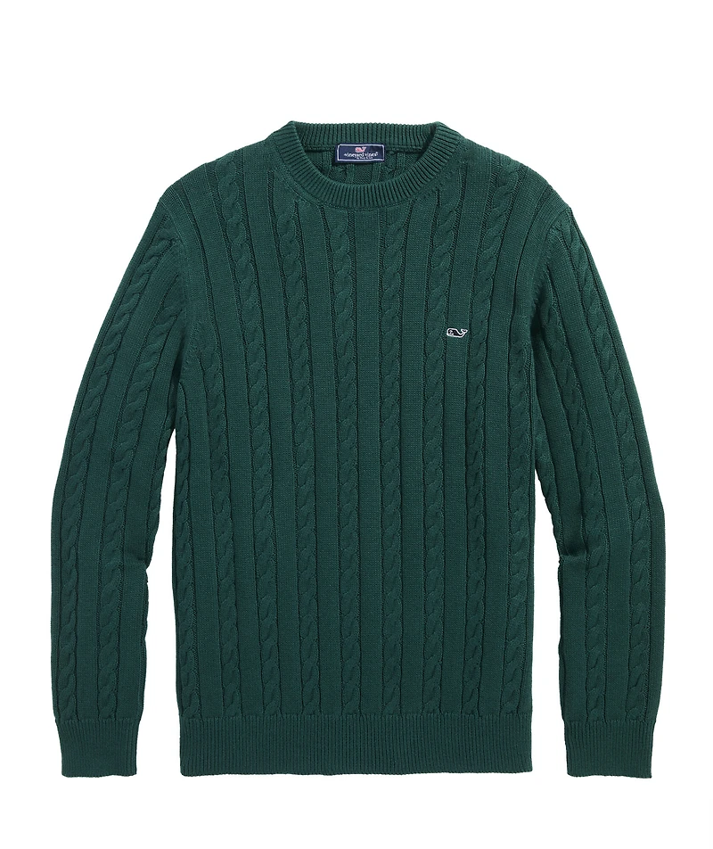 OUTLET Cotton Cable Crewneck