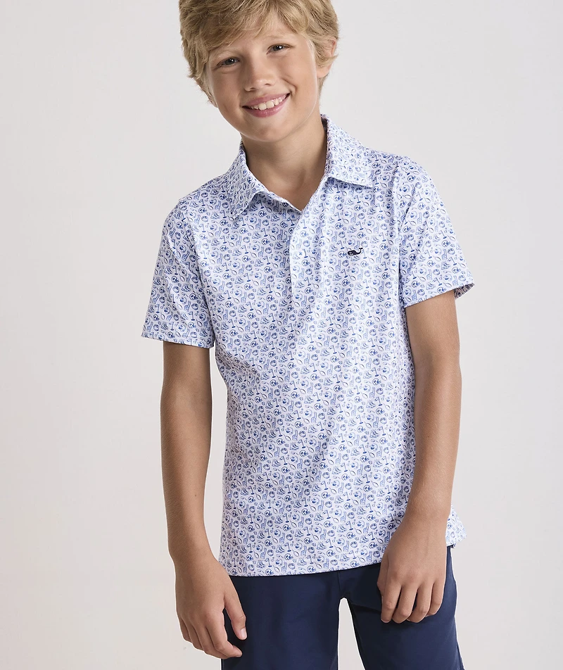 Boys' Printed Sankaty Performance Polo