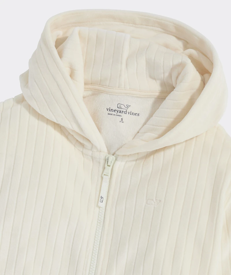 Girls' Velour Full-Zip Hoodie
