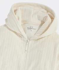 Girls' Velour Full-Zip Hoodie