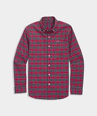 Boys' Yuletide Tartan Performance Cotton Shirt