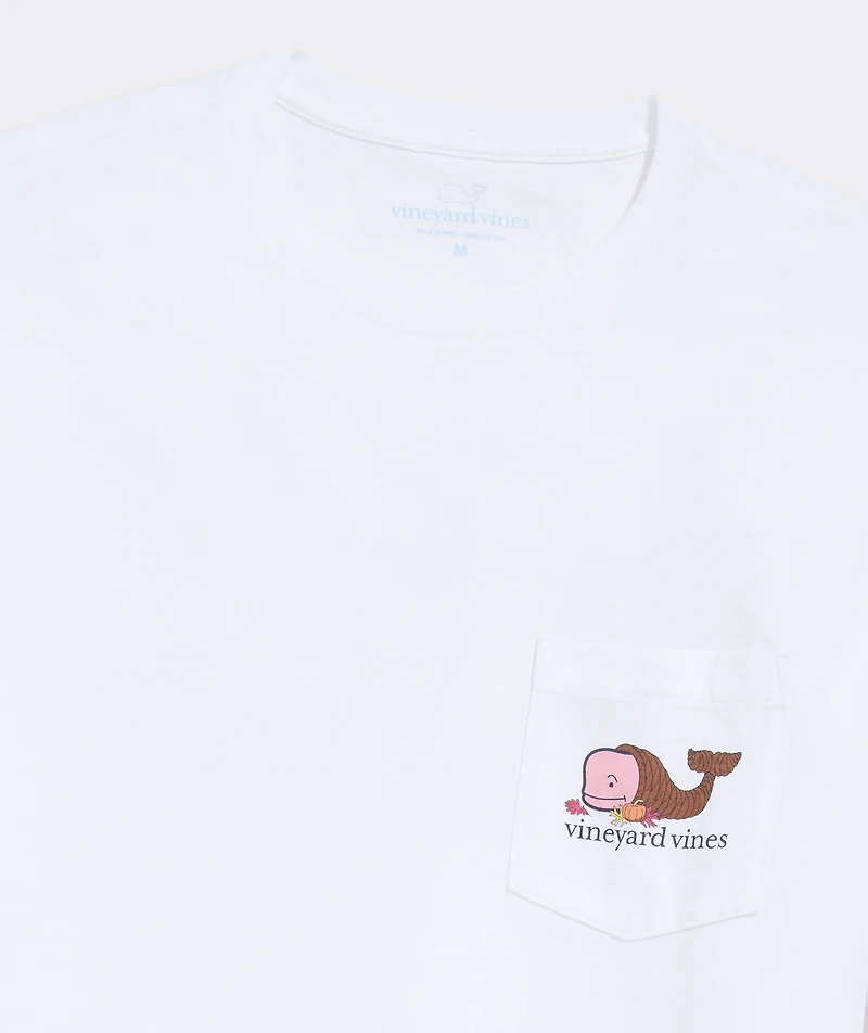 Whale Cornucopia Long-Sleeve Pocket Tee