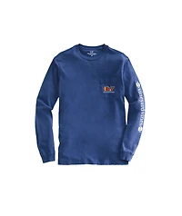 OUTLET Kids' Football Whale Long-Sleeve Pocket Tee