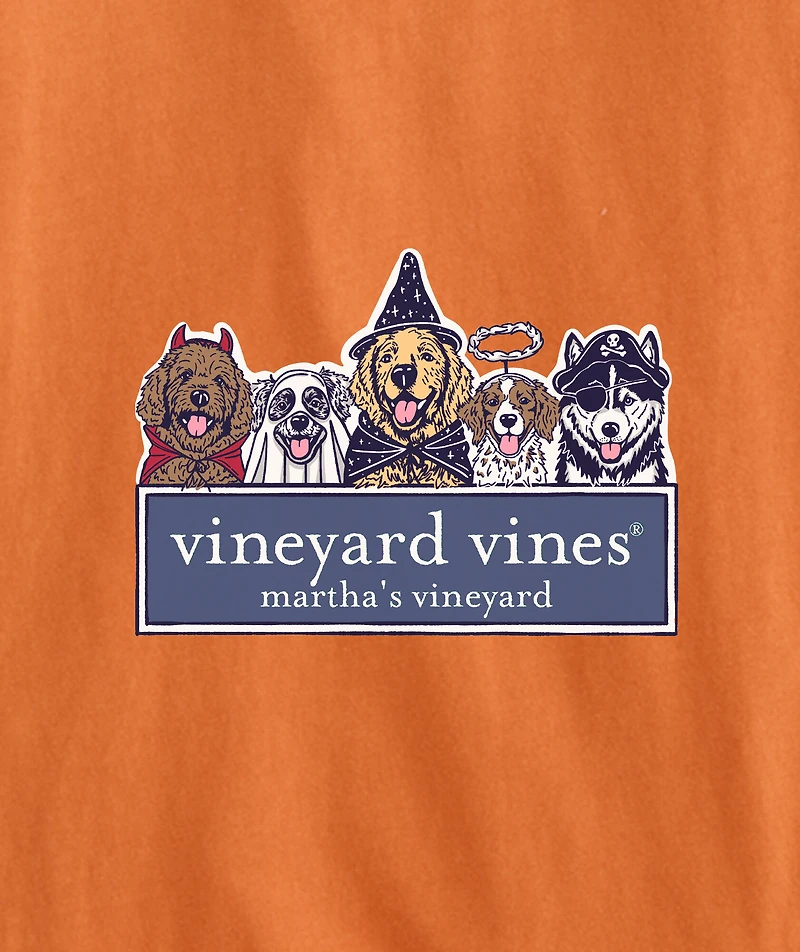 OUTLET Kids' Halloween Dog Logo Box Long-Sleeve Pocket Tee