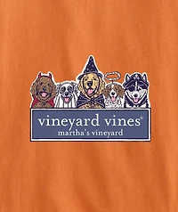 OUTLET Kids' Halloween Dog Logo Box Long-Sleeve Pocket Tee
