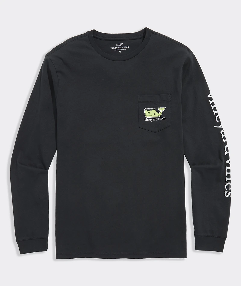 Franken-Whale Long-Sleeve Pocket Tee