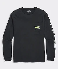 Franken-Whale Long-Sleeve Pocket Tee