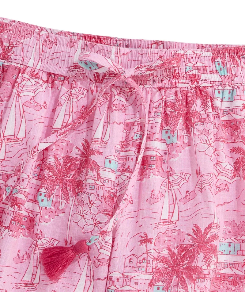OUTLET Printed Pull-On Shorts
